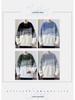 Men's Warm Gradient Mink Velvet Sweater - Half-High Collar, Casual Versatile Knitwear for Autumn/Winter