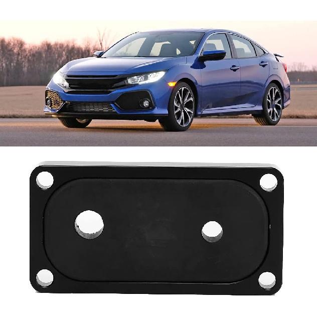 Acouto Billet Firewall Shifter Cable Grommet for Integra Black Billet Firewall Shifter Box Base Plate Mount Kit with K-Series Swap