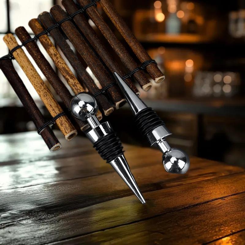 Unusual Wine Companion Gifts, Red Wine and Champagne Bottle Stoppers, Beverage Preserver