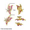 Exquisite DIY Diamond Butterfly Brooch with Zircon and Pearl Corsage Pin