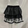 Spring/Summer Polka Dot Printed Ruffle Fluffy Short Skirt