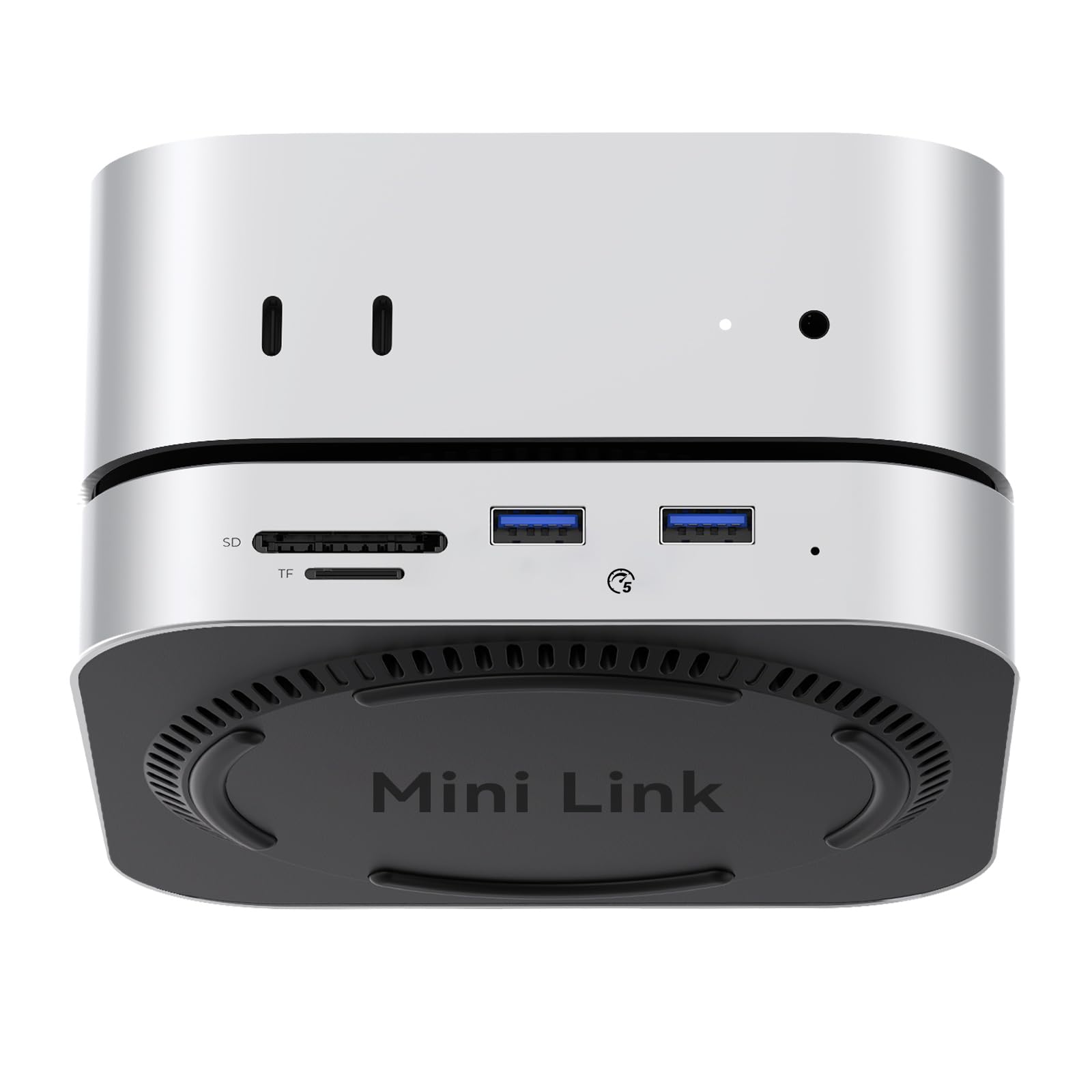 

USB-хаб ORICO MiniLink, совместимый с Mac mini M4, с портом USB 3.0 5 Гбит/с, устройством чтения карт SD 3.0/TF 3.0, разъемом 3,5 мм для наушников/микрофона