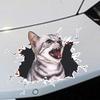 Car Stickers 3D Cartoon Cat Creative Cats and Dogs In the Cracks PVC Stickers Auto Car Decal Decals Car-styling Accessories