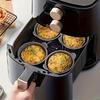 Silicone Egg Mold with Handles for Air Fryer and Oven Non-Stick Reusable Thickened Baked Egg Cup---