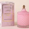 Diamond Glass Jar Aromatherapy Candle Jar with Lid Classic Home Decoration Romantic Wedding Decoration Glass Candle Jar Gift Box