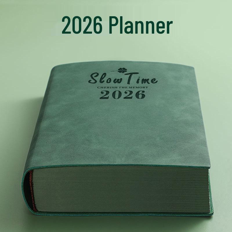2026 A5 Daily Planner: Student & Office Diary, Customizable Souvenir Notebook