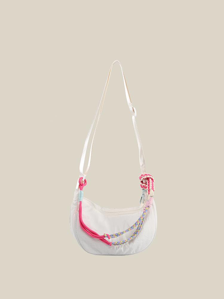 

Niche Design Lightweight Minimalist Dumpling Crossbody Bag - 2025 Versatile Daily Commute & Shopping Shoulder Bag білий