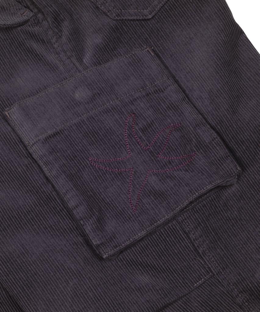 THE COLDEST MOMENT Tcm Corduroy Cargo Pants (Dark Purple)