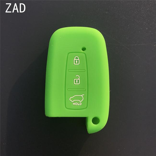 ZAD 3 Buttons Silicone Car Key Case Cover for KIA K5 K4 K3 K2 Rio Sportage Cerato Sorento Forte Carens Smart Key Car Key Case