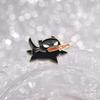 Cat Charming Brooch Stylish Alloy Pin With Playful Cartoon Character Design