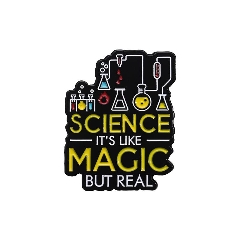 Science Chemist SeriesEnamel Pins Custom Beaker Microscope Brooches Decorative Backpack Clothes Lapel Badge Jewelry Gifts Pins