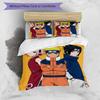 3pcs NARUTO (2) Design Cover Set - HD Printed Bedding with 1 Cover and 2 Pillowcases - Perfect for Home and Dorm Decor