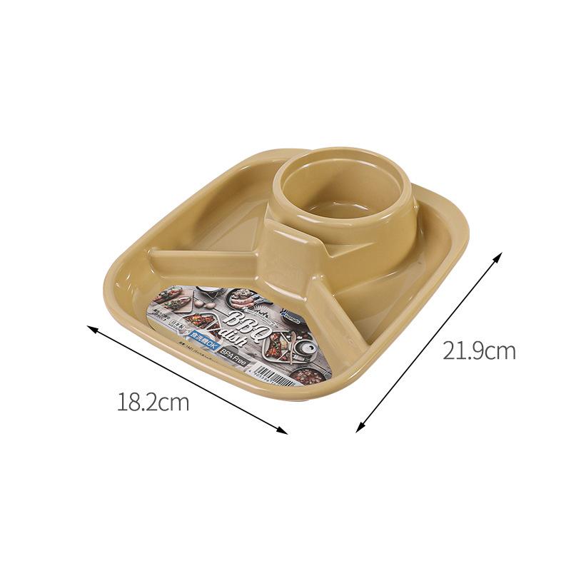 Talerze z 4 przegródkami na jedzenie dla dzieci, dzieci, obiad, taca na owoce, pudełko na przekąski, zestaw naczyń stołowych, talerz z przegródkami, naczynia do serwowania, sałatka