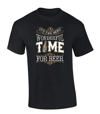 Trenz Shirt Company Es ist die schönste Zeit für Bier Kurzarm Herren