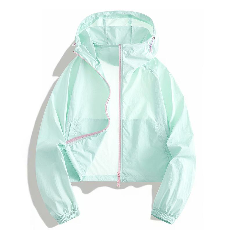 11 Neue Sonnenschutzkleidung Damen Kurz Sommerjacke Kalte Seide Kühl Damen und Herren Hautkleidung Sonnenschutzkleidung Individuell
