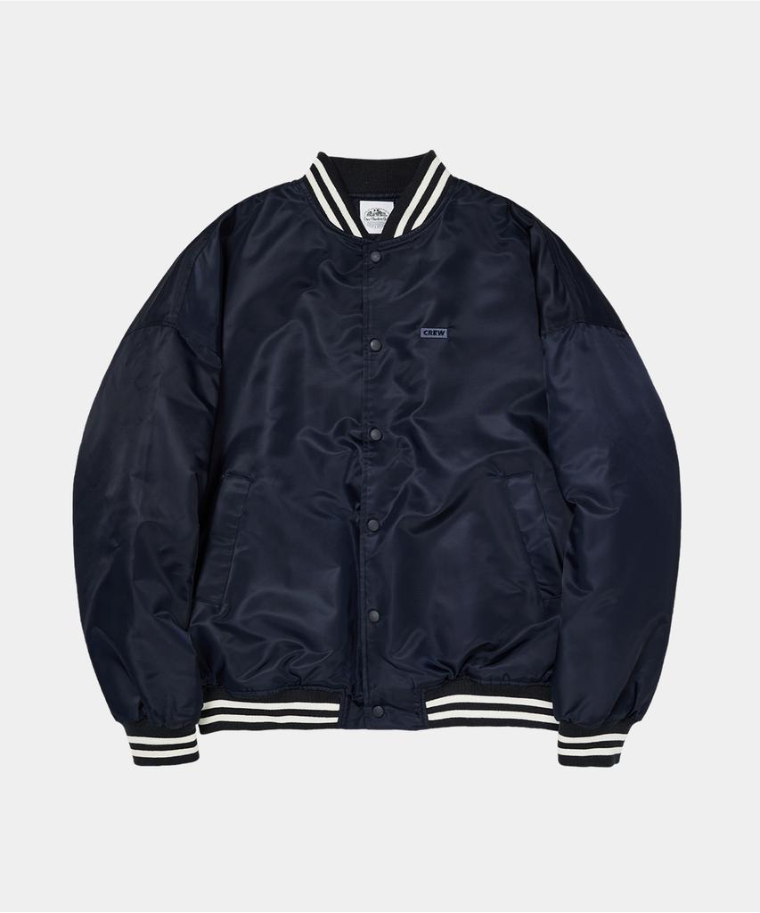 Crew Members Only Basic Stadium Jacket Navy