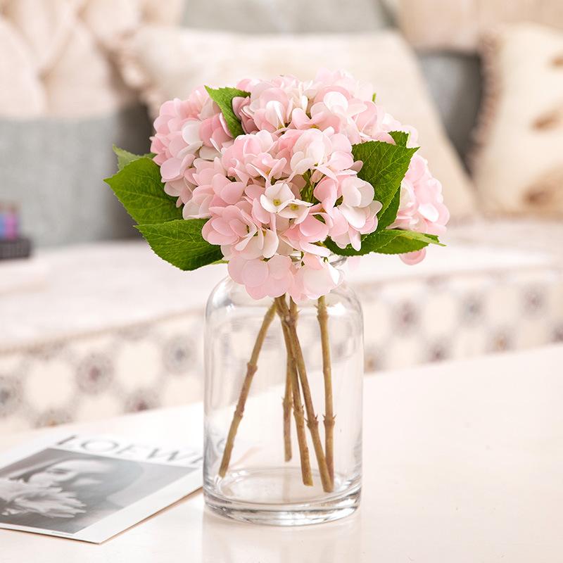 Hydrangea Flower Simulation Bouquet Wedding Home Living Room Decoration Fake Flower Decoration