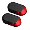Car Interior Lights Solar Anti-Theft Warning Light Rechargeable Energy-Saving Car Snow Removal Device for SUV Sedan Off-Road