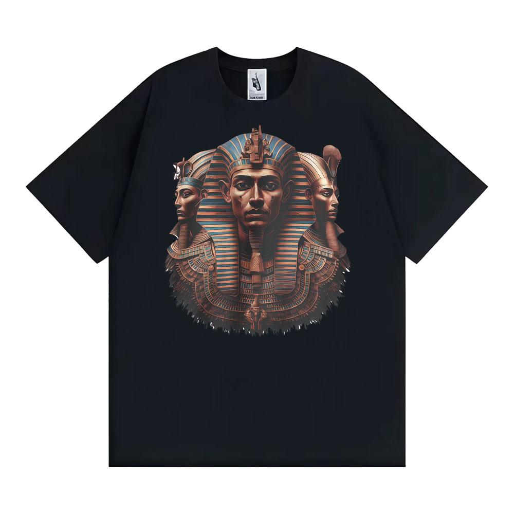 Egyptian Pharaoh Graphic Ancient Egypt Art Meme Tee Shirt Men Women Harajuku Vintage Fashion Humor Tshirts Short Sleeve T Shirt