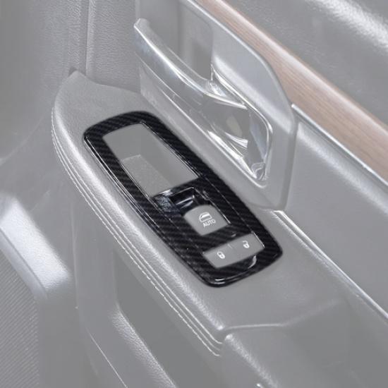 Car Window Lift Switch Cover Trim For Ram 3500/2500 2011-2024 Accessories Carbon