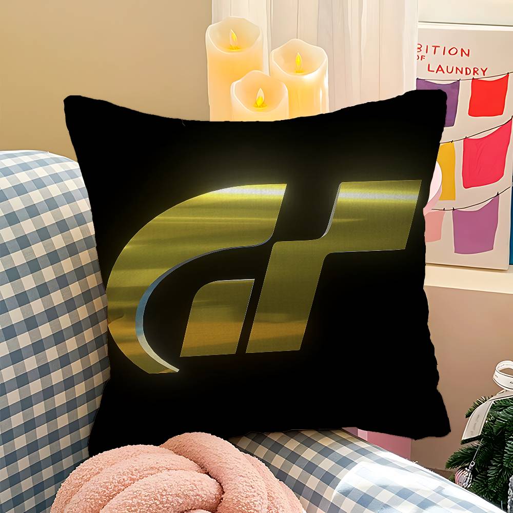G-Gran-Turismos Logo Cushion Cover Pillow Cover Decor Pillowcase Printed Cushion Case For Couch