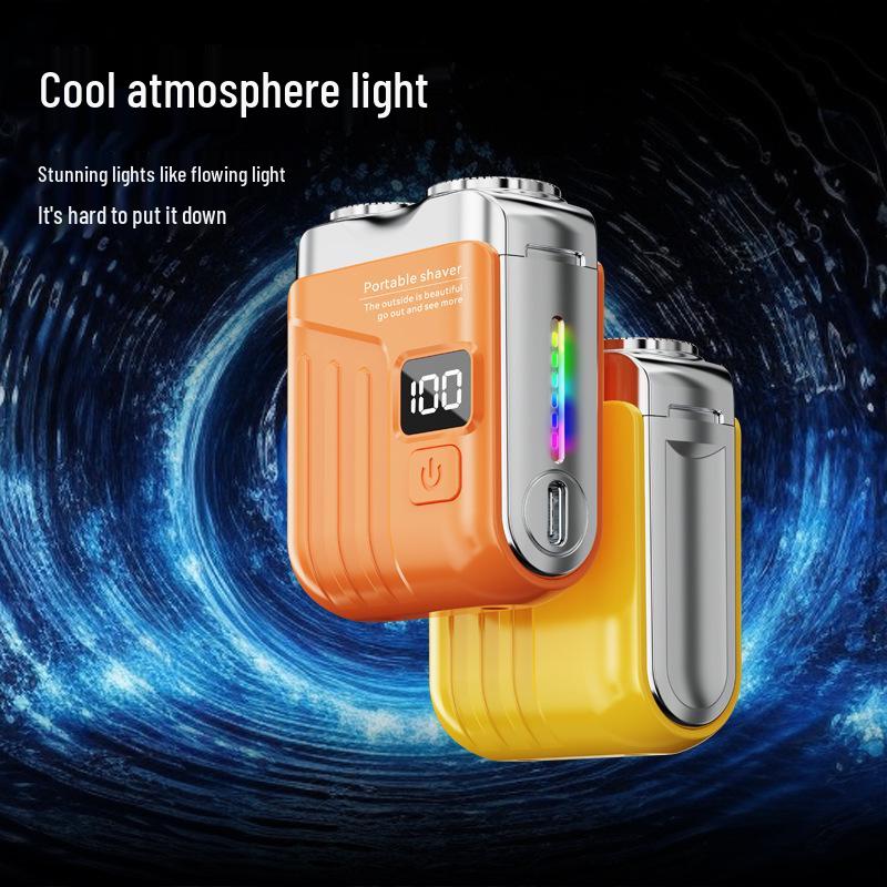MINI Electric Portable Shaver: USB Rechargeable Double Blade for Car & Home