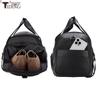 Chao Niu Herren Reisetasche aus echtem Leder mit Schuhfach - Umhänge- Sport- Schultertasche