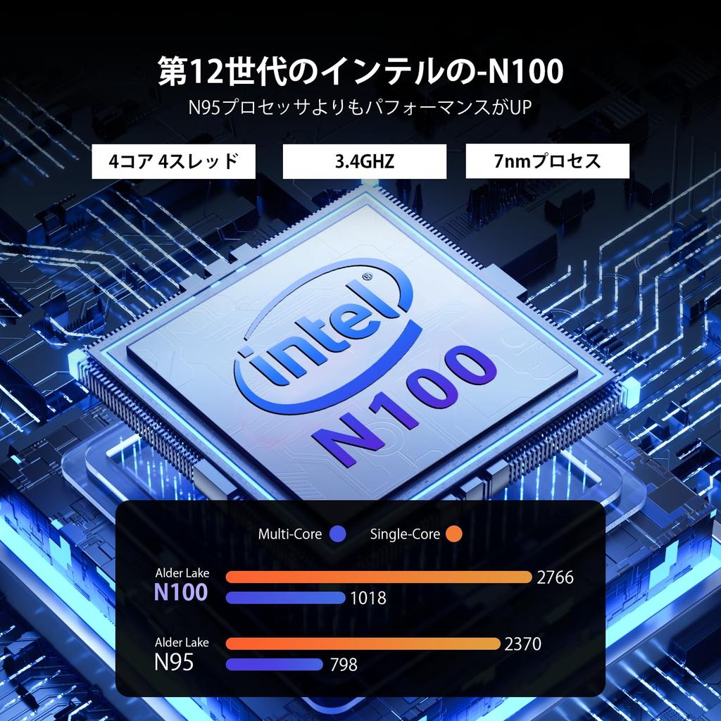 Mini PC a 12-a generație Intel Alder Lake N100 T9 Windows11 Pro OS miniPC DDR4 de mare viteză Mini PC 4 fire de până la GHz Compatibil VESA Silențios cu cablu