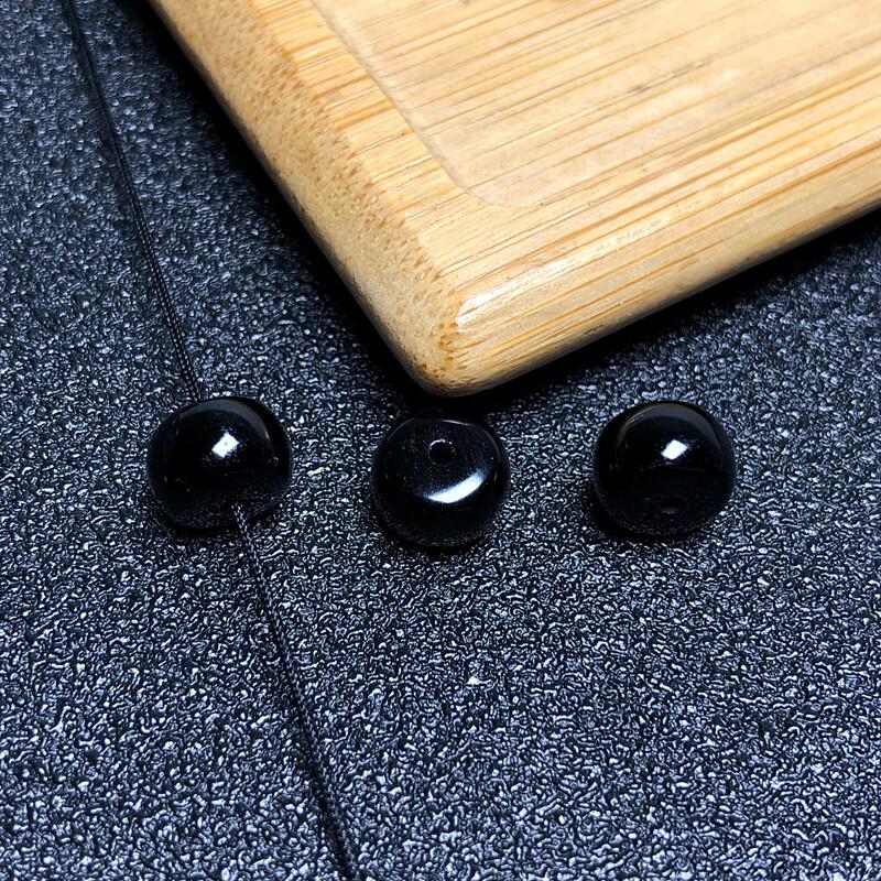Black Agate Spacer Beads for DIY Handcrafted Accessories