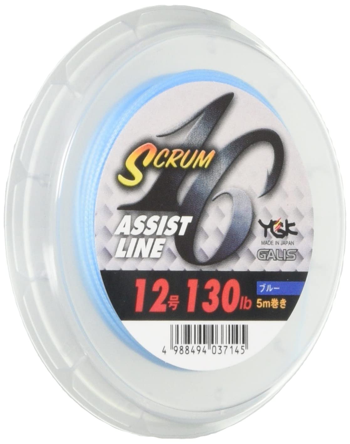 

Garris Scrum 16 Assist Line 5M Dyneema 16 частей Blue 130LB X-Braid (нет. 12) синий