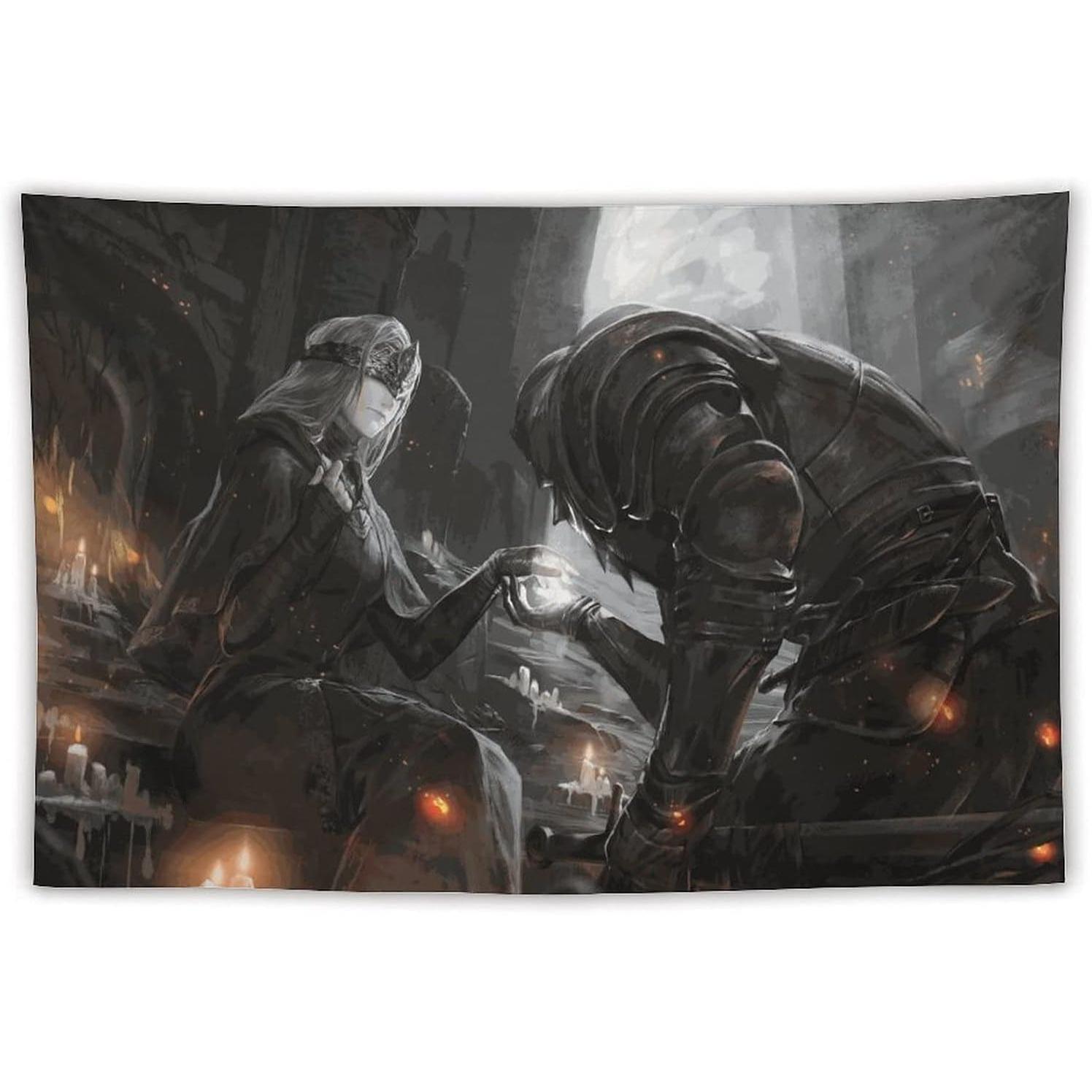

Tapestry film based on the Dark Souls comics 75x100 чёрный