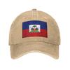 Haitian Flag Day Cool Haiti Flag Washed Baseball Cap  Yk Cool Sun Hip Hop Hats Summer Unisex Adult Running Hippie Baseball Caps