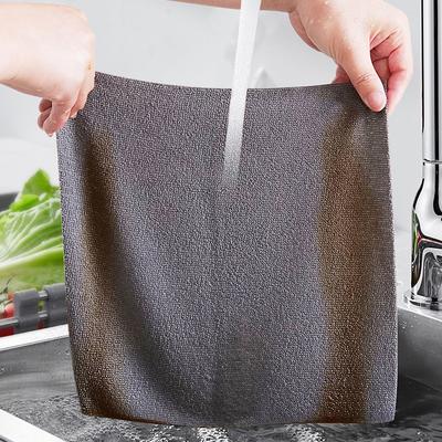 Kitchen Dishwashing Cleaning Cloth Reusable Cleaning Wipe Towel Lazy Person's Wiping Cloth Household Chores Scrubbing Cloth