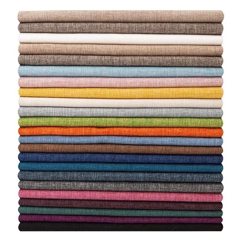 Cotton Linen Style Sofa Fabric By Meters for Upholstery Tablecloth Bag Curtain Pillowcase Diy Sewing Thick Wearable Cloth Plain