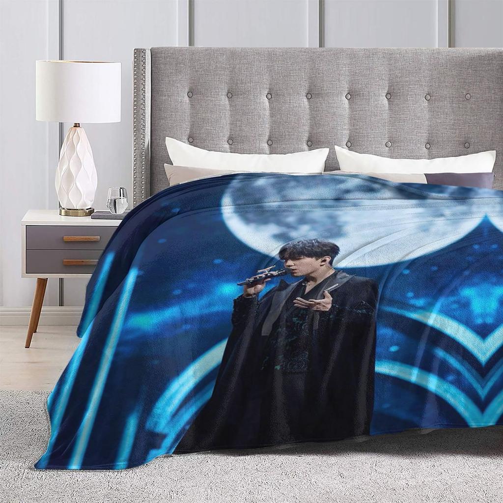 New Arrival Singer Dimash Blankets Soft Warm Flannel Throw Blanket Bedspread for Bed Living room Picnic Travel Home Couch