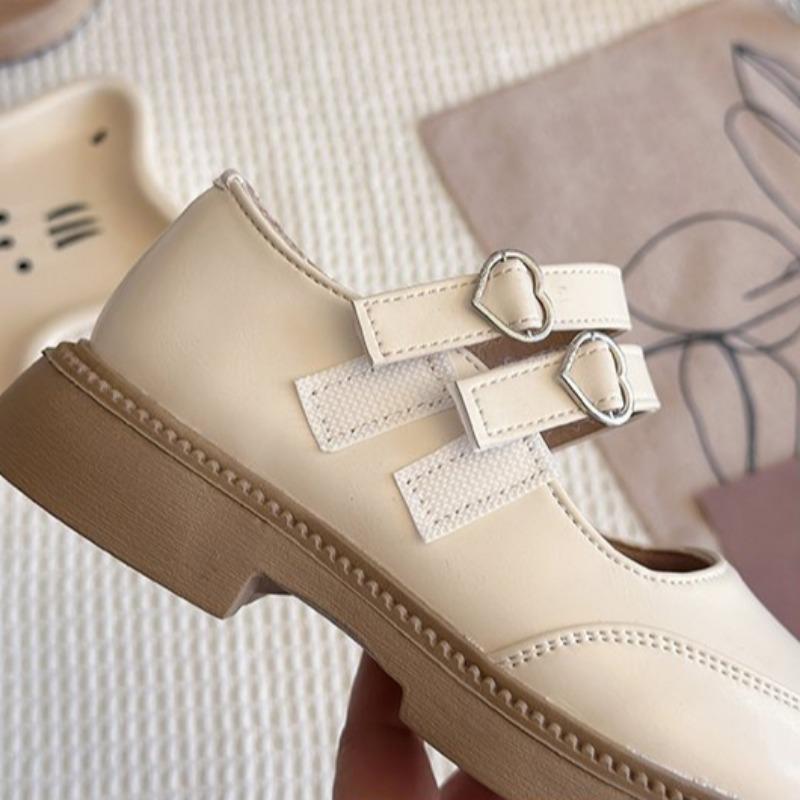 Dětské princeznovské boty Britský styl Malé kožené boty Dětské mokasíny