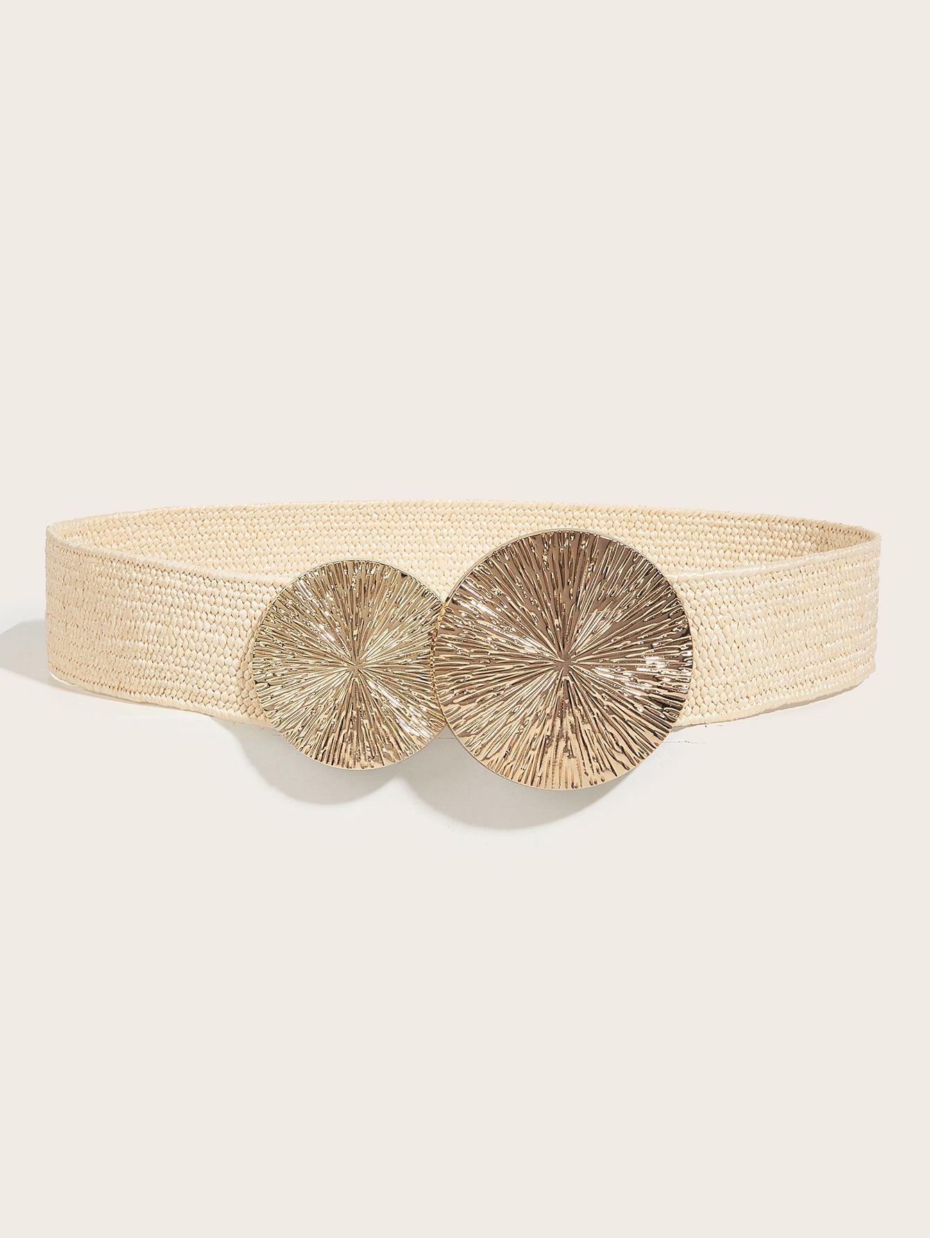 

Весенне-летняя имитация плетеного эластичного пояса из травы PP, женское платье с декоративным трендовым поясным ремнем