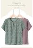 Women's Floral Cotton Silk Short Sleeve Top