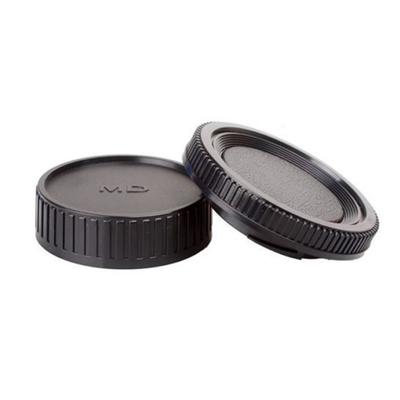 1Pair Camera Body Cap + Rear Lens Cap for Minolta MD Leica for Pentax Olympus Micro M4/3 Fuji C-Y M39 Camera Mount