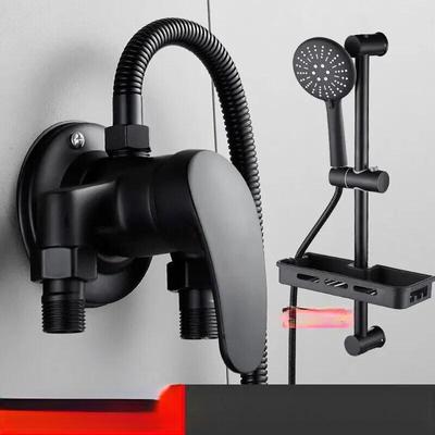 TLXT Premium Black Wall-Mounted Shower Faucet System