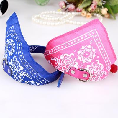 Yousheng Pet Saliva Towel Ethnic Style Print Triangle Neckerchief Bib Fabric Adjustable Bandana Collar for Puppy Dogs Cats Pet Accessories