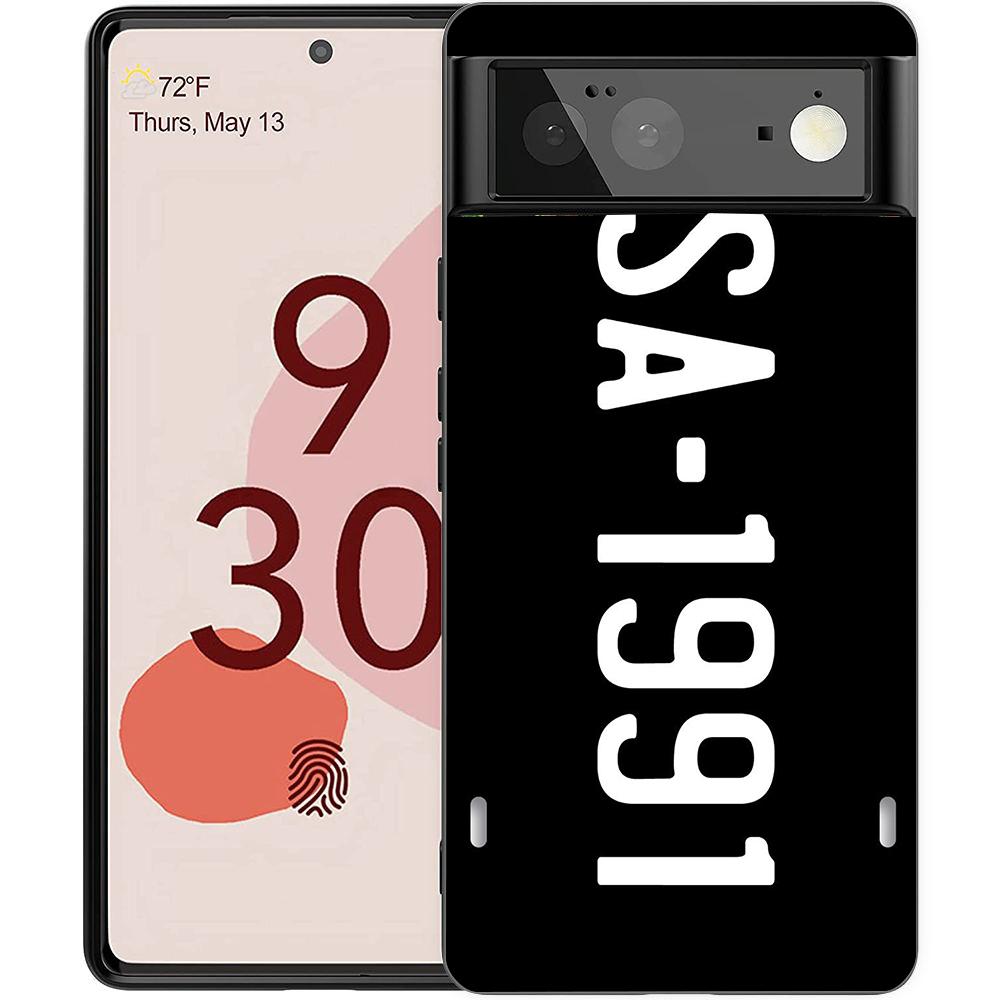 

Ретро Забавная Номерной Знак Чехол для Телефона для Google Pixel 8 7 6 7A 6A Pro 5G Ударопрочный Силиконовый 9 Pro XL 8 Pro 5G Чехлы for Pixel 9 Pro