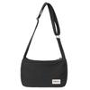 Trendy Fashion Letter Simple Sports Canvas Solid Color Shoulder Bag Retro Student Messenger Bag Bag