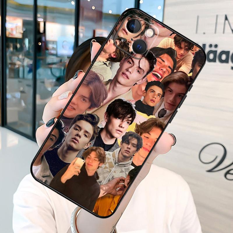 Louis Partridge Collage Bumper Phone Case For iPhone 11 12 13 14 15 Pro X XR XS Max 7 8 Plus SE 2020 Back Cover