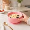 Yousheng Bear Silicone Baby Bowl, Stainless Steel Toddler Bowl with Strong Suction Base, Non Slip Anti Spill Training Bowl for Kids
