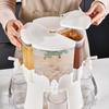 6L Drink Dispenser Rotatable Tea Jug Juice Container Beverage Dispenser  Refrigerator