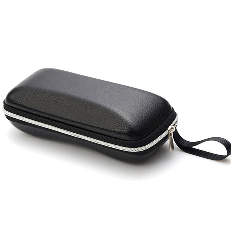 Portable Zipper Sunglasses Case Box Unisex Vintage Black Hard Shell Eyeglasses Protector Eyeglasses Accessories