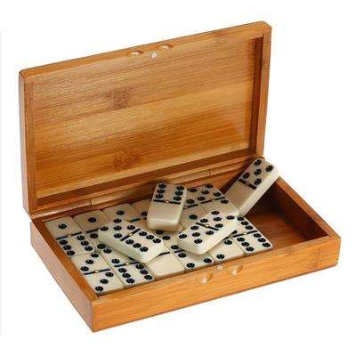 28pcs/Set Domino Board Games Domino Toys Travel Funny Table Game Kid Children Educational Toy With Bamboo Box For Children Gifts