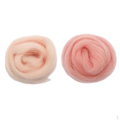 2 pezzi 10g Lana per Feltro Fiaba per Bambini, Principianti, Umido e Secco,