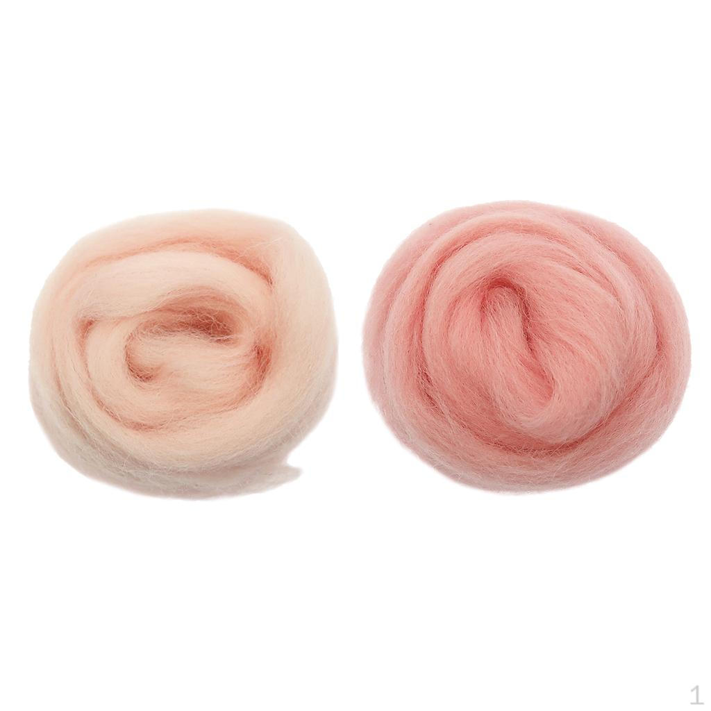 2pcs 10g Felting Wool Fairy Tale for Wet And Dry Children, Beginners,